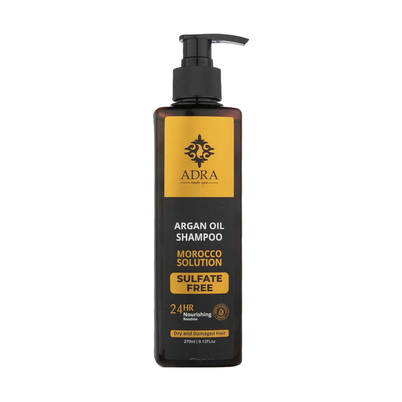 شامپو تقویت کننده مو آدرا مدل ARGAN OIL مناسب انواع مو حجم 270 میلی لیتر