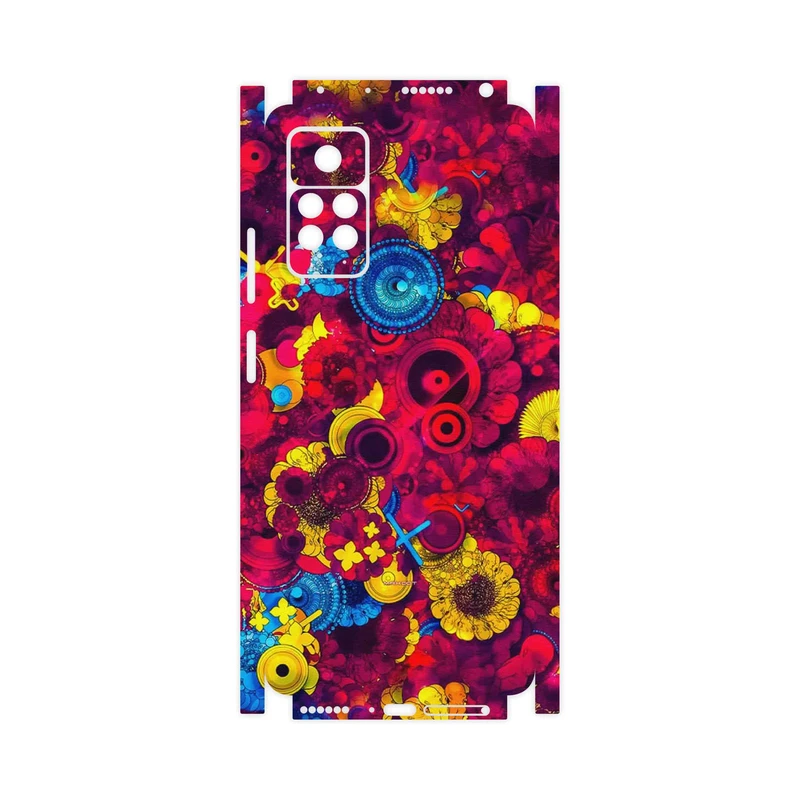 برچسب پوششی ماهوت مدل Vector Flower Garden Digital Art-FullSkin مناسب برای گوشی موبایل شیائومی Redmi Note 11 Pro