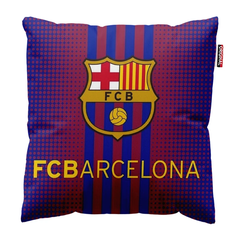  کوسن پاد آفرین طرح باشگاه بارسلونا کد 1870 سایز 30*30 سانتی متر