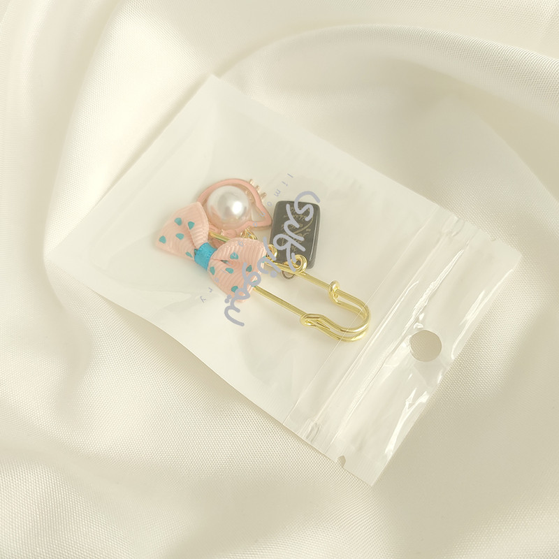 سنجاق سینه دخترانه لیمونار گالری مدل مروارید شیشه ای