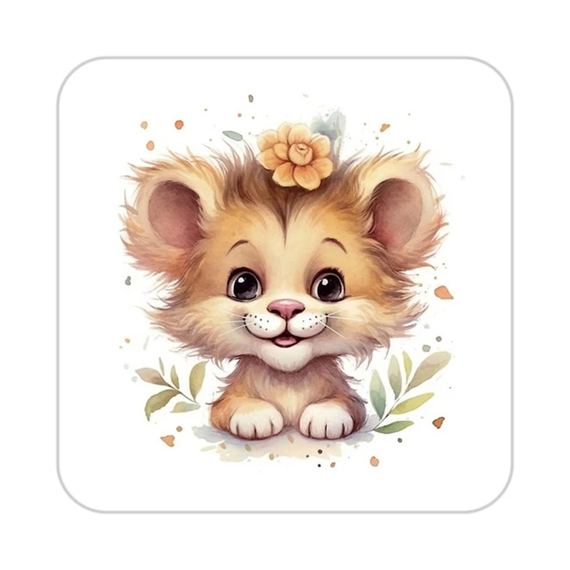 زیر لیوانی کاکتی طرح شیر مدل mp24290