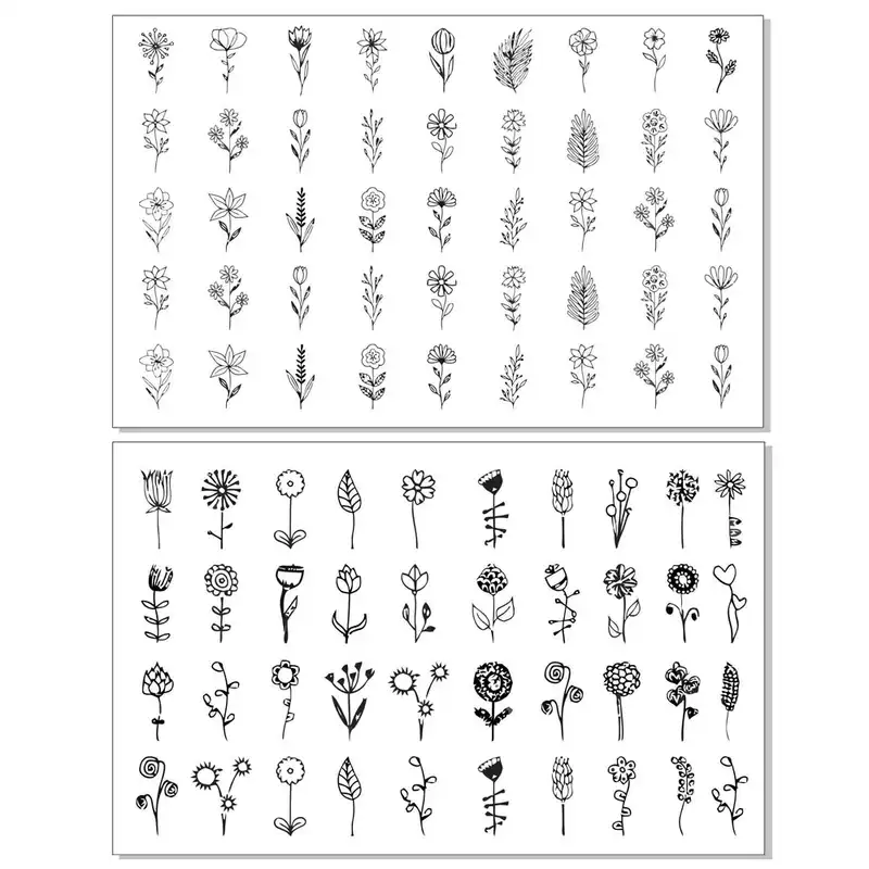 برچسب لنز ناخن کد BLNG6638 مجموعه 2 عددی