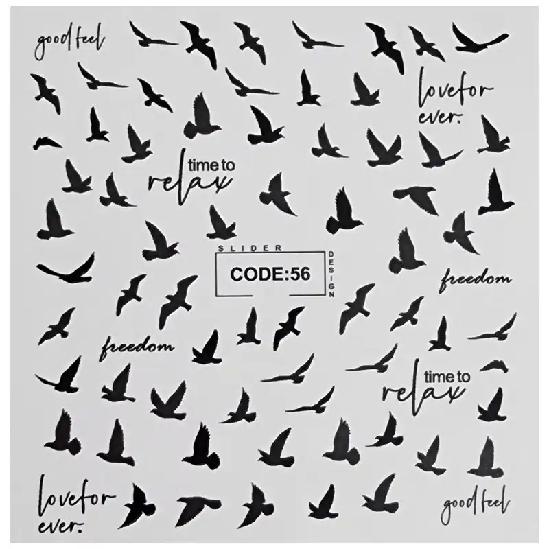 برچسب لنز ناخن مدل CDE56