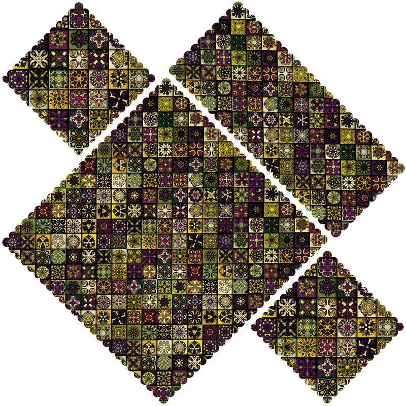 ست 4 تکه رومیزی مدل S31-42077 ست 4 تکه رومیزی مدل S31-42077