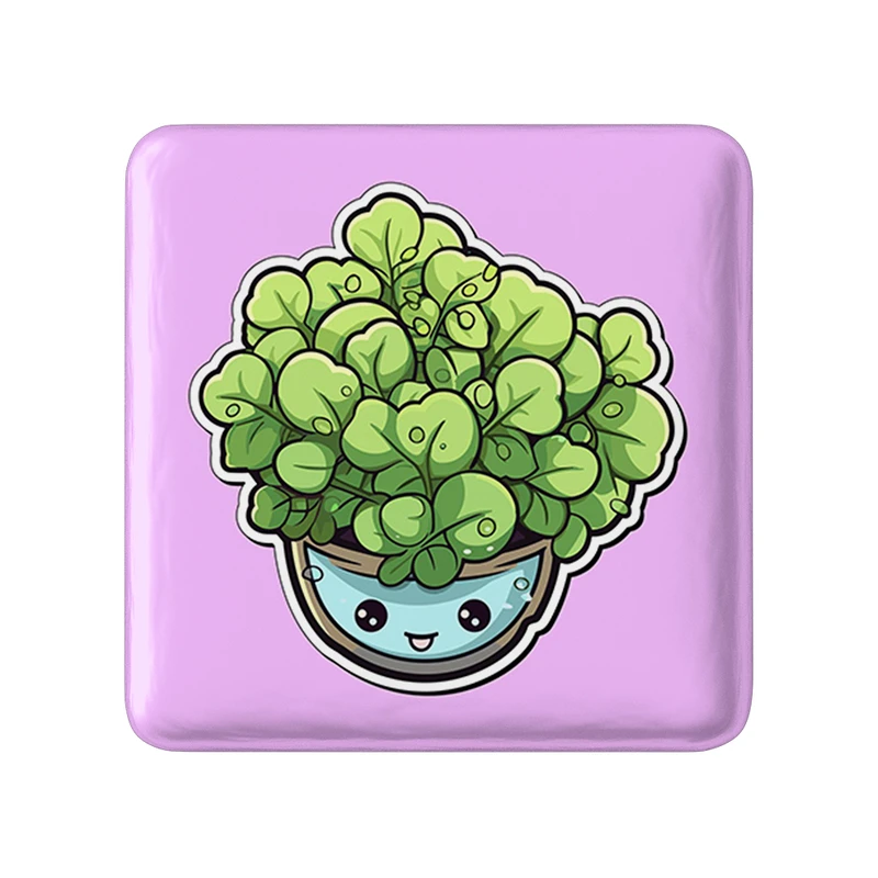 پیکسل خندالو طرح گل و گیاه مدل مربعی کد 36624