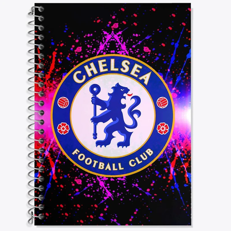 دفتر زبان 50 برگ خندالو مدل سه خط طرح باشگاه چلسی کد 26559