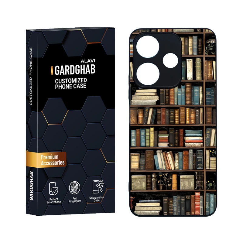 کاور گارد قاب علوی مدل دورژله ای هنری مناسب برای گوشی موبایل شیائومی Redmi 13 4G / 5G