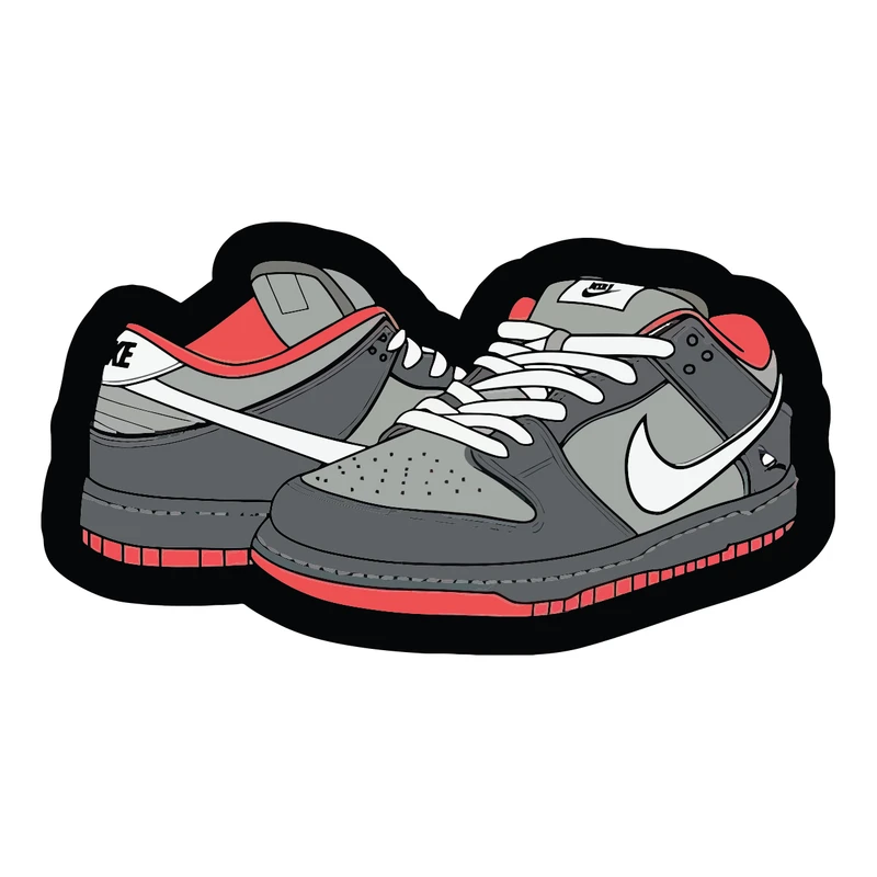 برچسب لپ تاپ پویا مارکت طرح کتونی نایک کد 3079