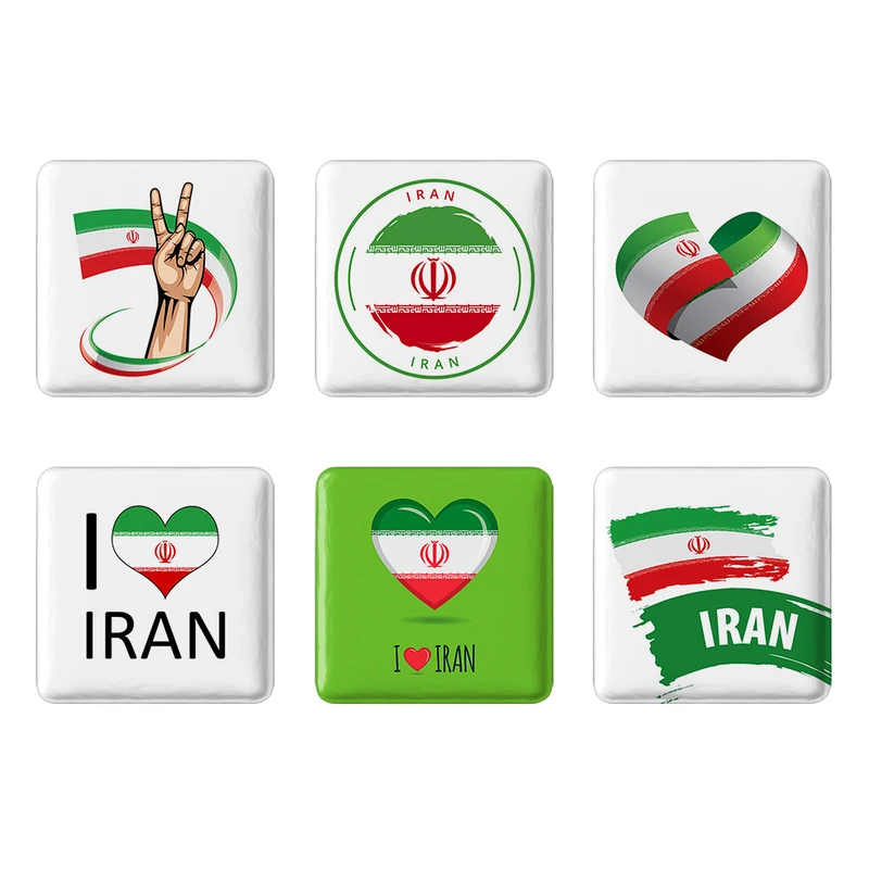 مگنت خندالو طرح پرچم ایران کد 1211A مجموعه 6 عددی