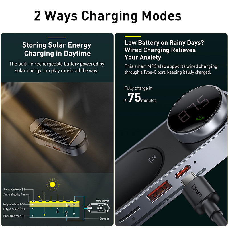 پخش کننده اف ام خودرو باسئوس مدل CDMP00001