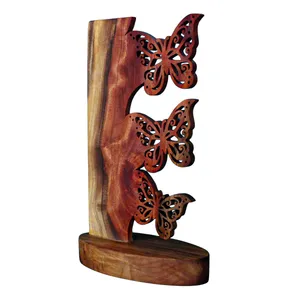 مجسمه چوبی مدل پروانه ابریشمی