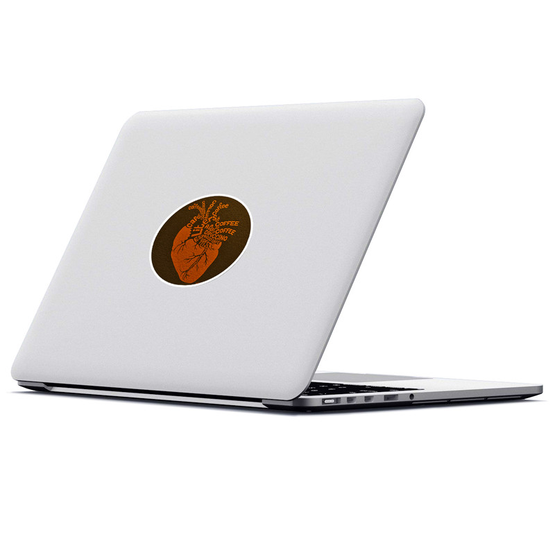 استیکر لپ تاپ ماسا دیزاین طرح قلب مدل STK960