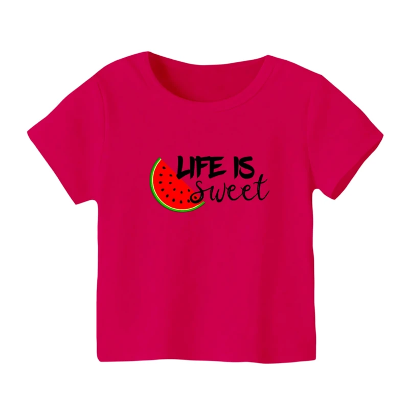 تی شرت آستین کوتاه بچگانه مدل هندوانه یلدایی کد 59