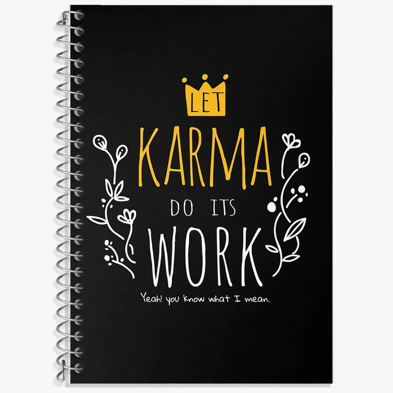 دفتر لغت 50 برگ خندالو طرح کارما کد F1471