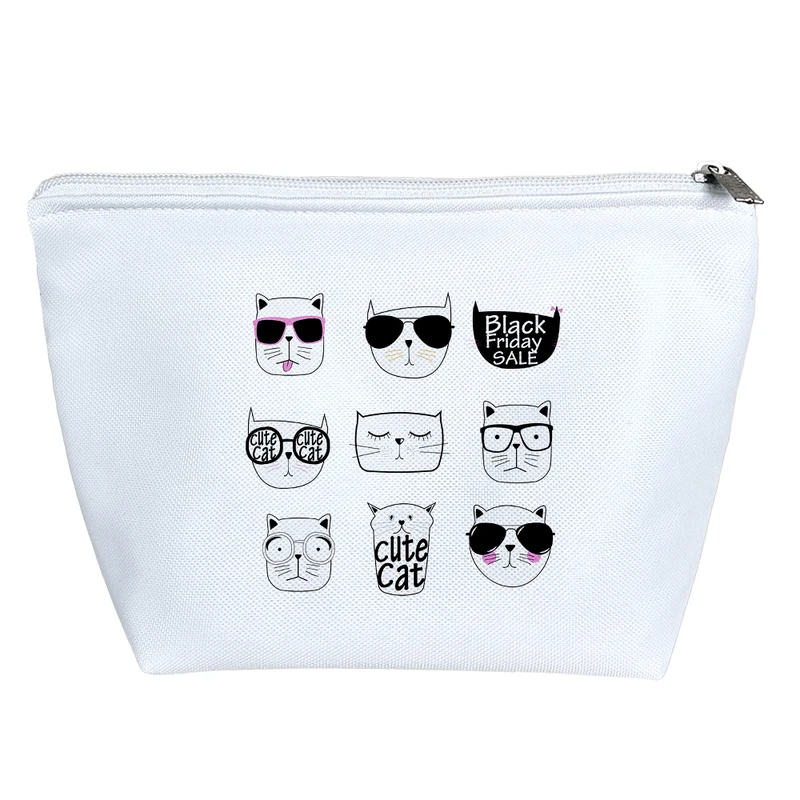 کیف لوازم آرایش دخترانه خندالو مدل گربه کد 1837