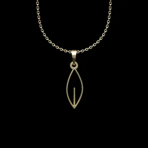 گردنبند طلا 18 عیار زنانه مدوپد مدل برگ کد L2-1-1220