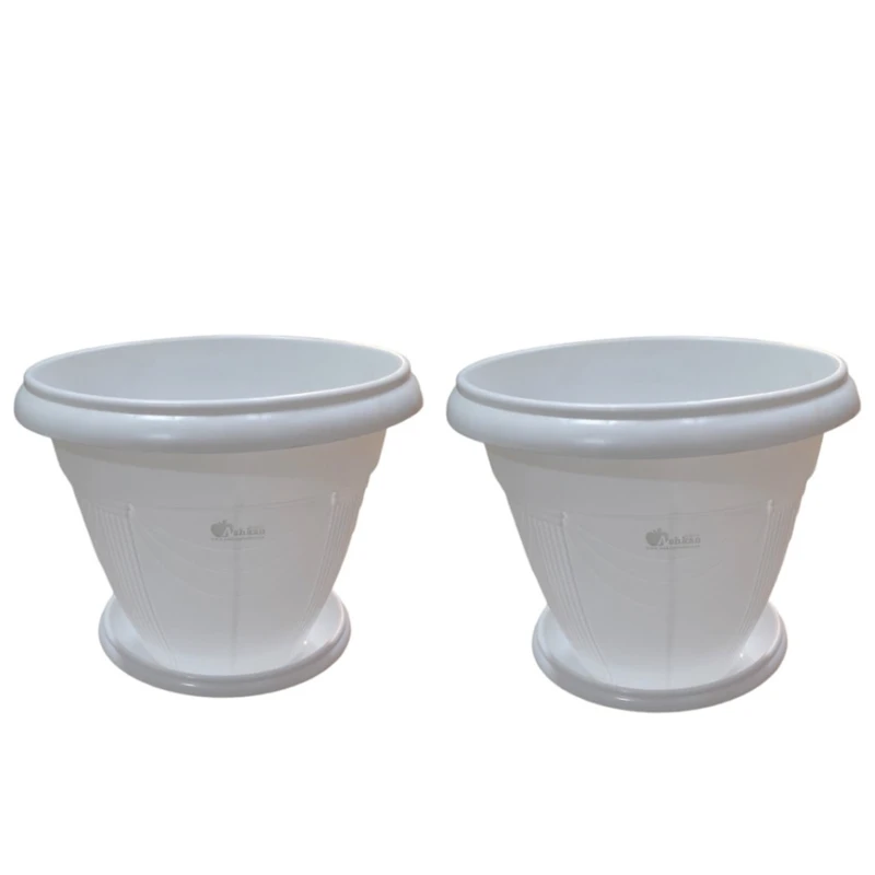 گلدان مدل پلاستیکی گلرو  کد 03 بسته 2 عددی