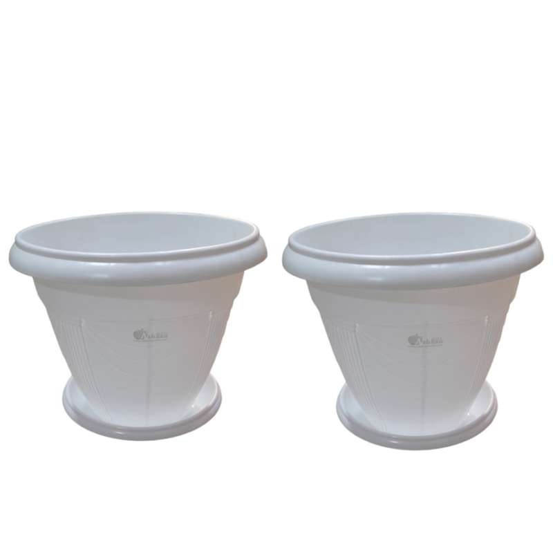 گلدان مدل پلاستیکی گلرو  کد 03 بسته 2 عددی