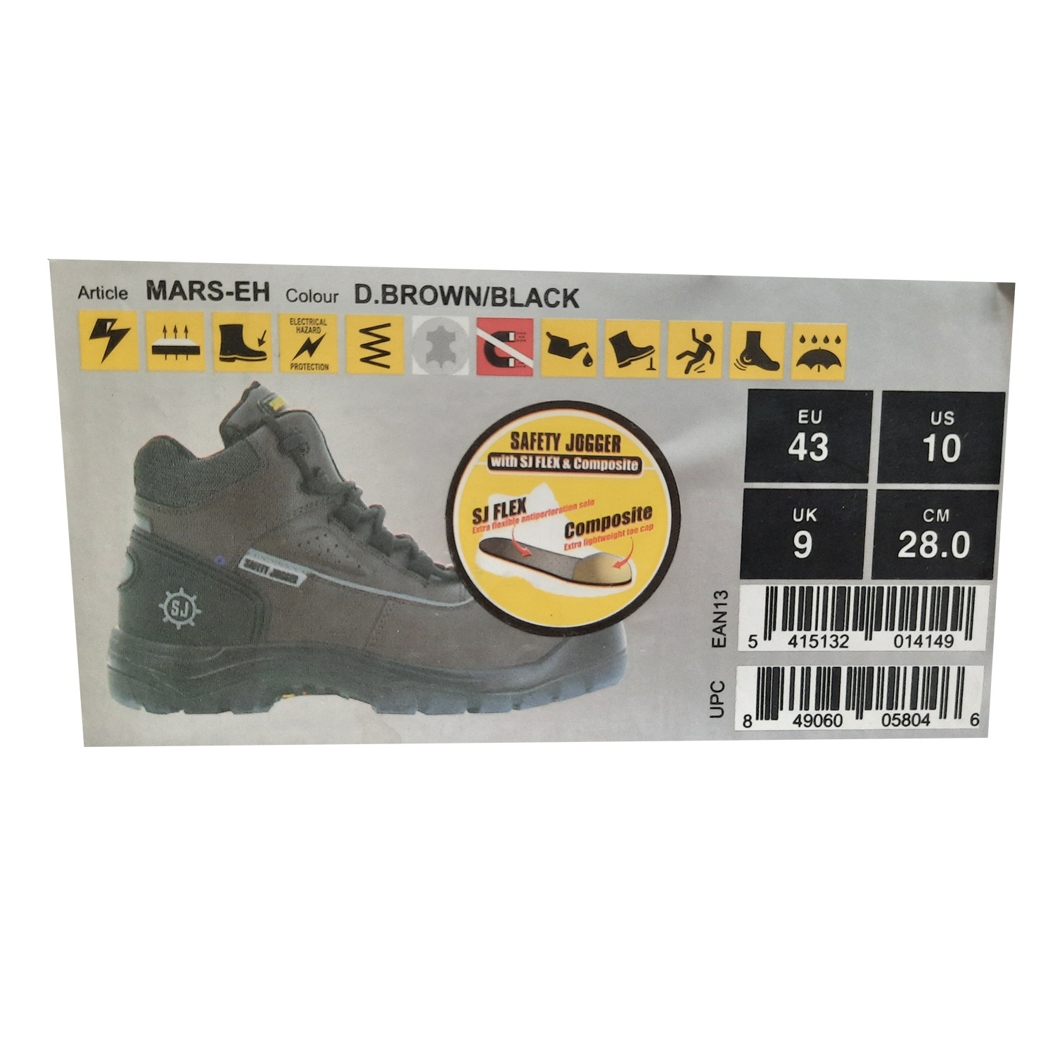 کفش ایمنی سیفتی جاگر مدل MARS-EH