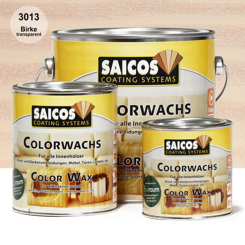 رنگ چوب فضای داخلی سایکوز مدل ColorWax Birch 3013 حجم 125 میلی لیتر