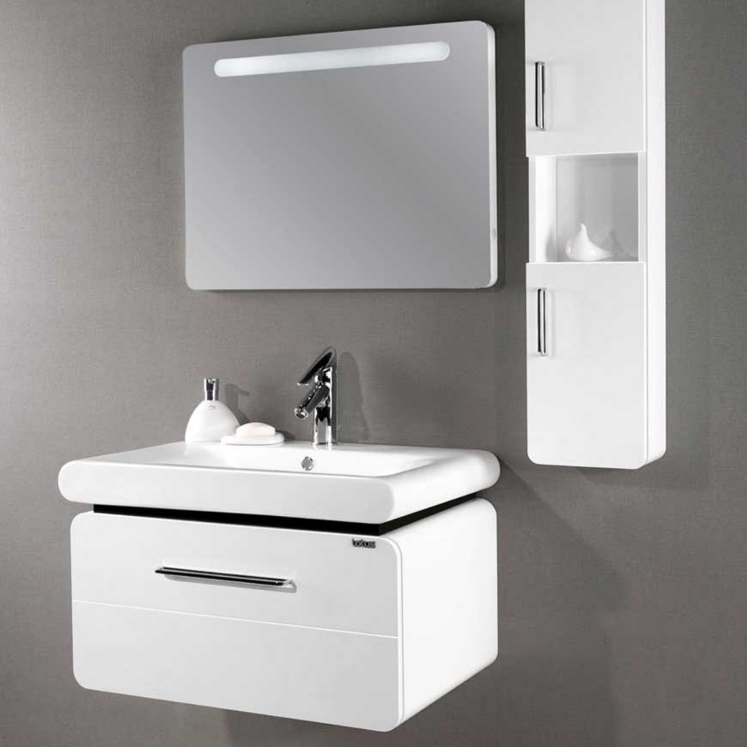 ست کابینت و روشویی مدل لارنس به همراه آینه و باکس