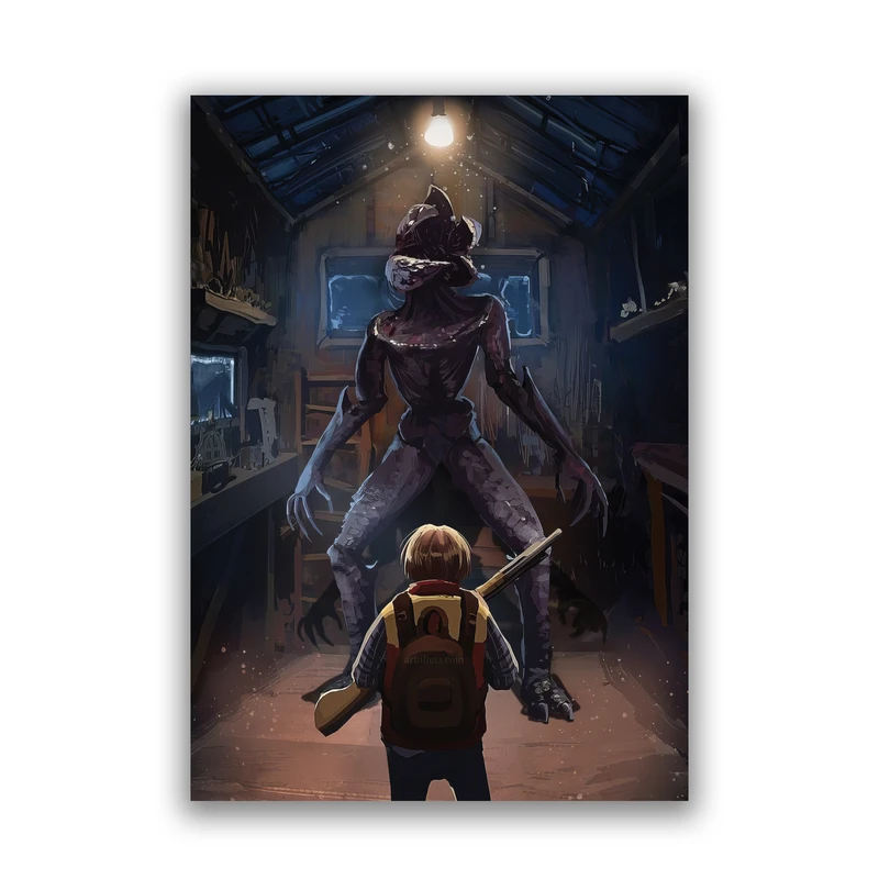 کارت پستال باژ طرح ناشناخته‌ها استرنجر تینگز ویل کد 60003