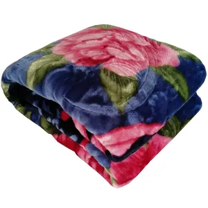  پتو نرمینه بافت مدل نگین کد N-7425 سایز 215×155 سانتی متر 