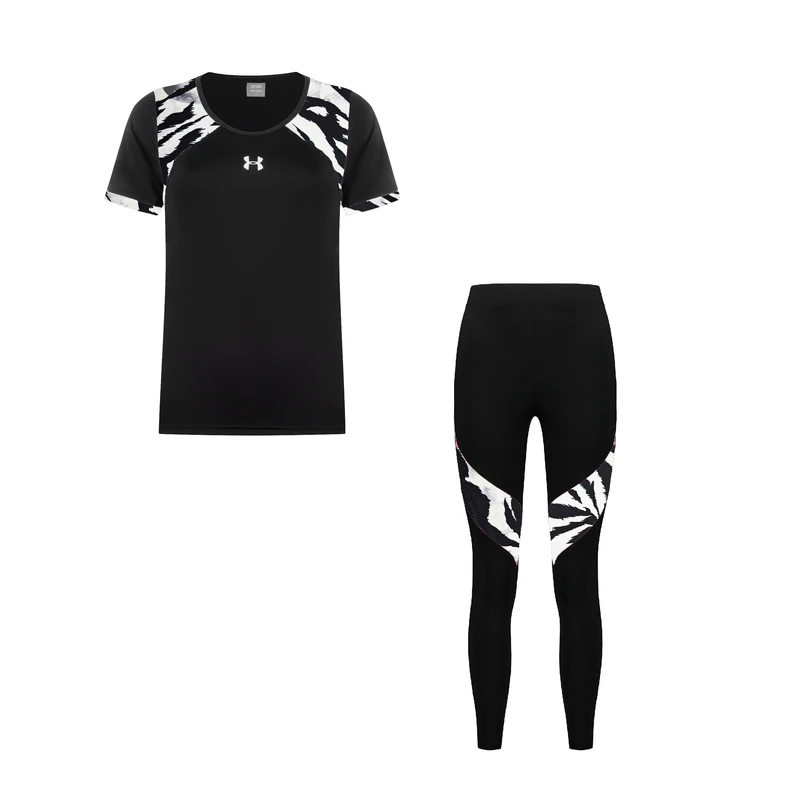 ست تی شرت آستین کوتاه و لگینگ ورزشی زنانه مدل 7202-1401