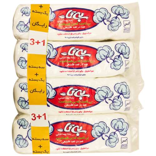پنبه آرایشی بی تا مدل PN01 بسته 4 عددی