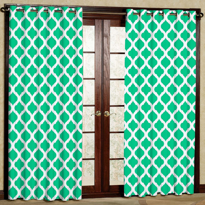 پرده بارمان دکور طرح مدرن مدل هازان پانچی کد 1614 W سایز 140x280 سانتی متر