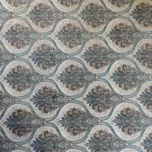 پارچه ملحفه عرض 2 متر مدل افسانه 11138 رنگ سبز آبی