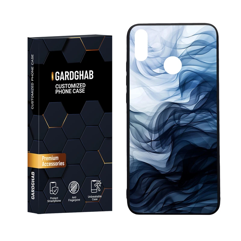 کاور گارد قاب مدل دور ژله ای  پشت گلس  ساده  مناسب برای گوشی موبایل  آنر 8x