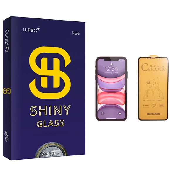 محافظ صفحه نمایش سرامیکی آتوچبو مدل Shiny Glass مناسب برای گوشی موبایل اپل iPhone 11