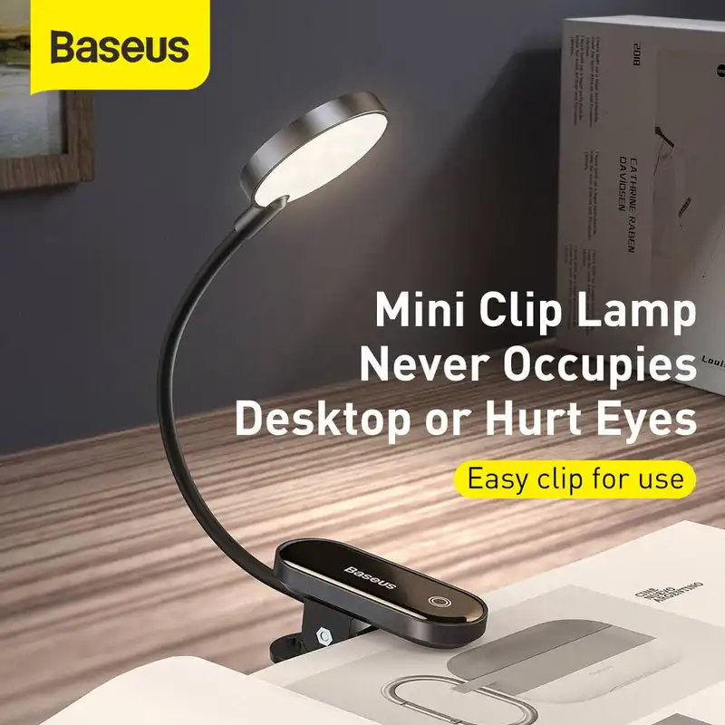 چراغ مطالعه باسئوس مدل MINI CLIP LAMP