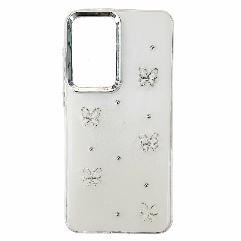 کاور مدل رزینی طرح پروانه مناسب برای گوشی موبایل سامسونگ Galaxy A56