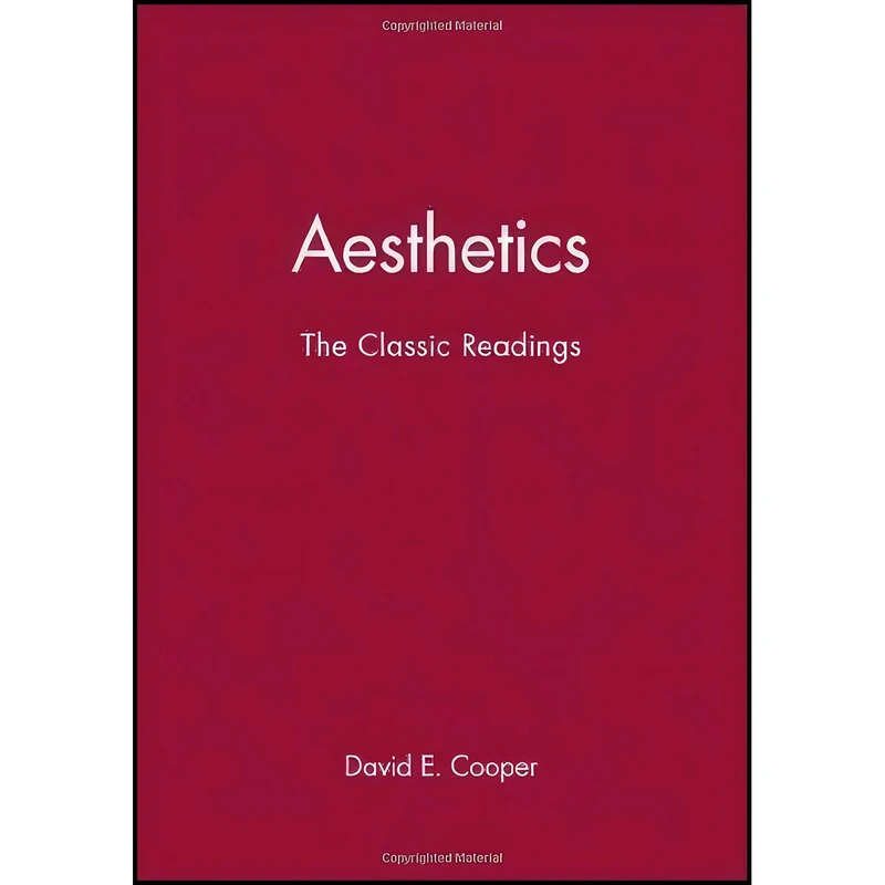 کتاب Aesthetics اثر David Edward Cooper انتشارات Wiley-Blackwell
