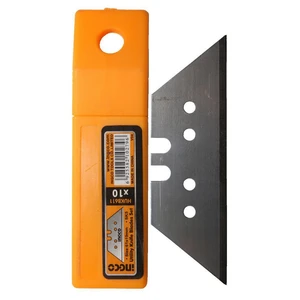 تیغ کاتر ذوزنقه ای اینکو مدل HUKB-611  مجموعه 10 عددی