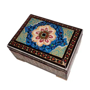 جعبه جواهرات خاتم کاری مدل تذهیب