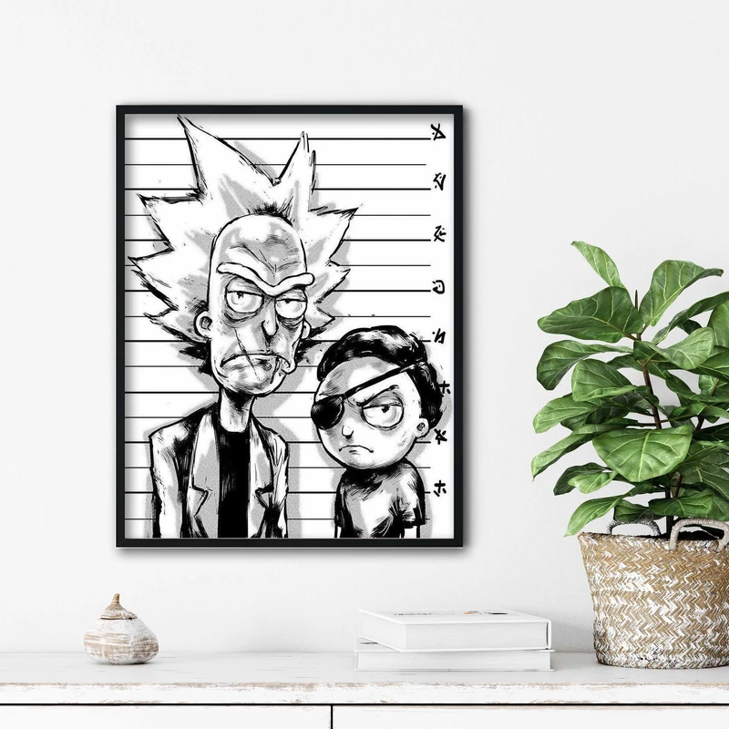 تابلو آتریسا طرح ریک اند مورتی مدل ATr098