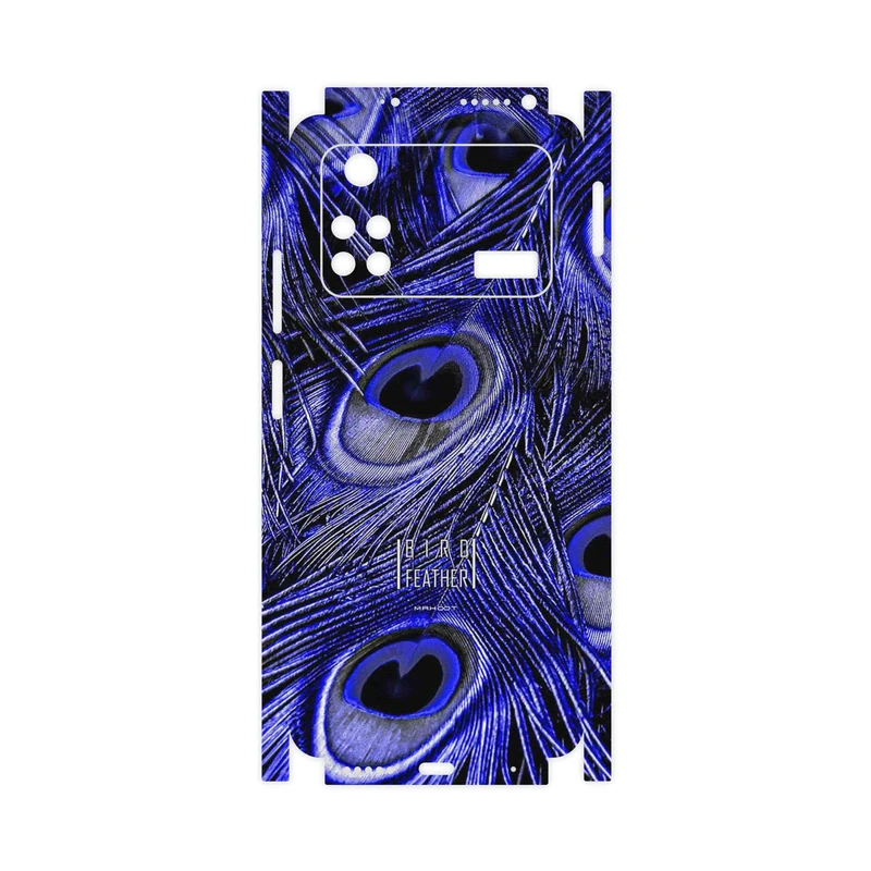 برچسب پوششی ماهوت مدل Purple Feather-FullSkin مناسب برای گوشی موبایل شیائومی Poco M4 Pro 4G