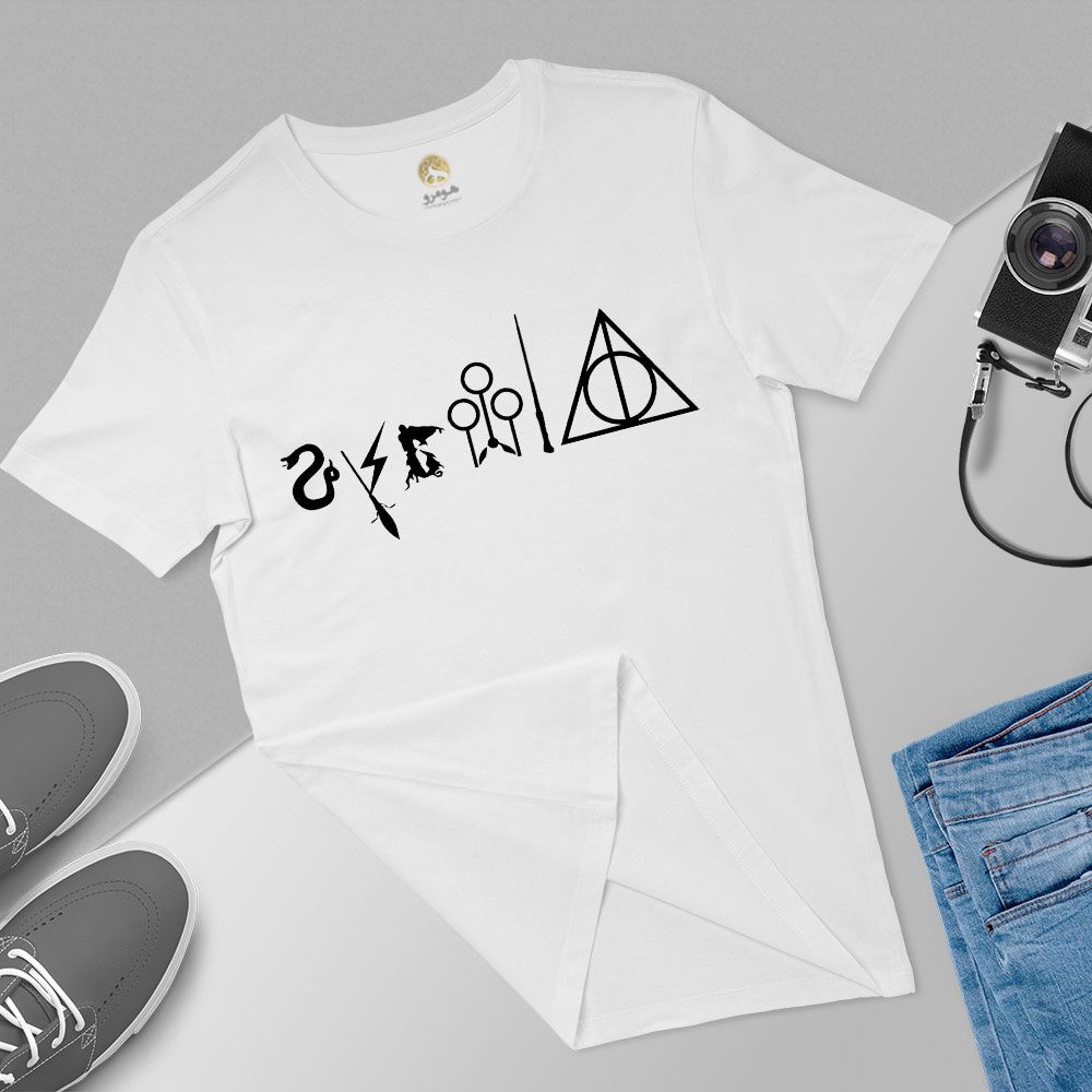 تی شرت آستین کوتاه مردانه هومرو مدل TW428 طرح هری پاتر - - 5