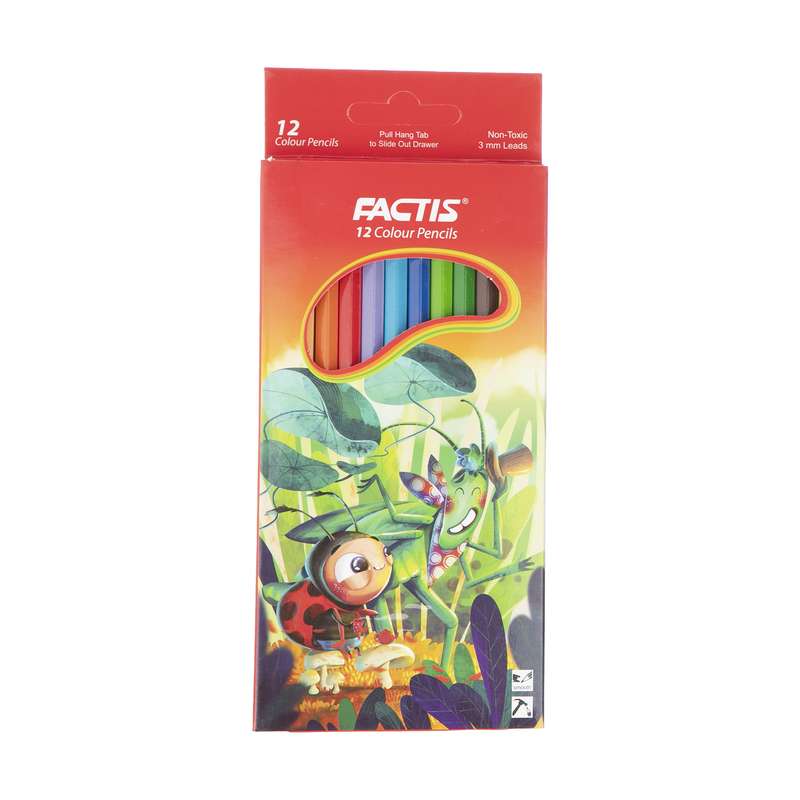 مداد رنگی 12 رنگ فکتیس مدل Bugs Friendship کد F07112212