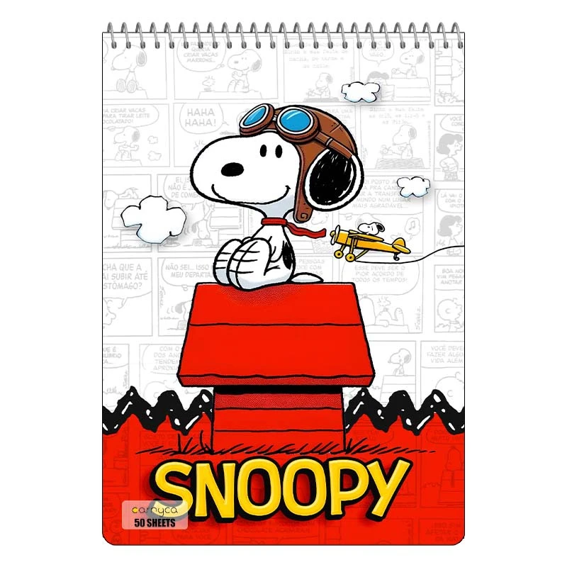 دفتر نقاشی 50 برگ سیمی کارنیکا طرح فیلم بادام زمینی ها مدل The Peanuts کد 31658