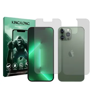 King Kong Tough model transparent screen protector suitable for Apple iPhone 13 Pro Max mobile phone along with the back protector