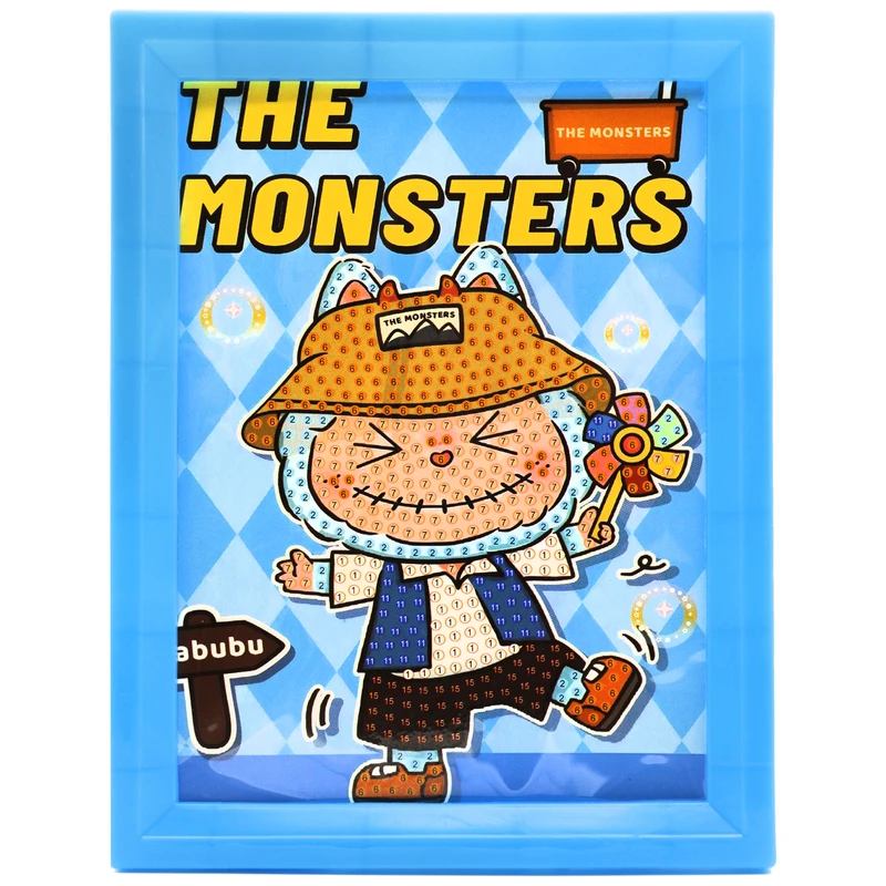 بازی آموزشی سمید مدل ساخت تابلو نقاشی الماسی طرح لبوبو کد 500