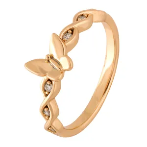 انگشتر زنانه ژوپینگ مدل پروانه کد R3583