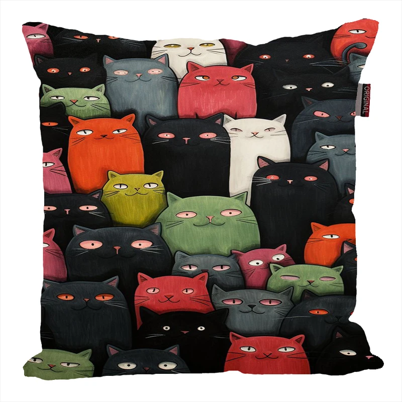 کوسن ناریکو طرح فانتزی مدل گربه کد 03899