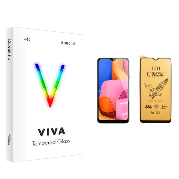 محافظ صفحه نمایش سرامیکی ویوا مدل 4K مناسب برای گوشی موبایل سامسونگ Galaxy A20s