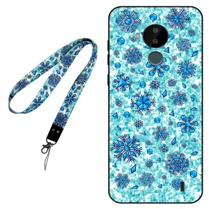 Megafone Snow Flake 0014 Cover For Nokia C30 Mobile Neckband