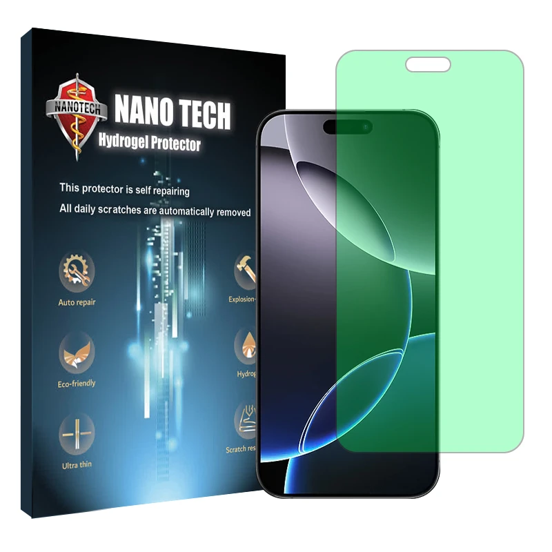 محافظ صفحه نمایش گرین لایت نانو تک مدل Tough مناسب برای گوشی موبایل اپل iPhone 16 Pro